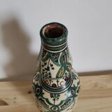 Vintage enamelled vase signed safi