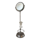 Freestanding shaving mirror with supports