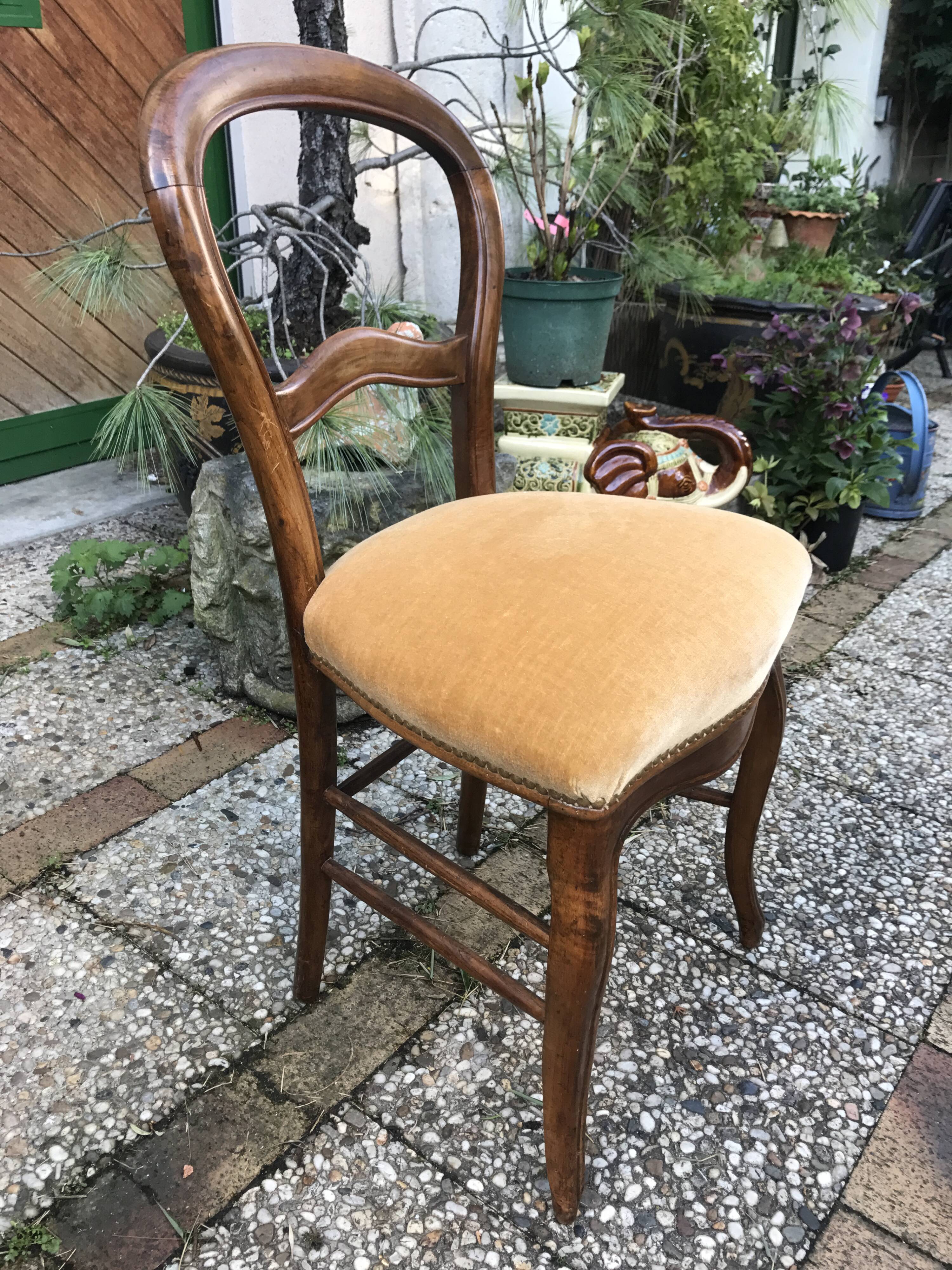Four Louis Philippe chairs