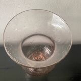 Blown bubble glass tea light holder