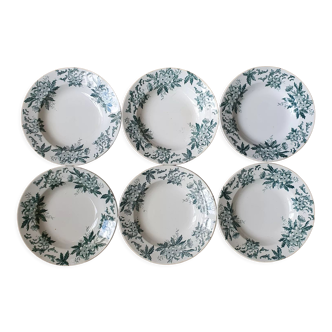 Set of 6 plates Terre de Fer Marie Louise