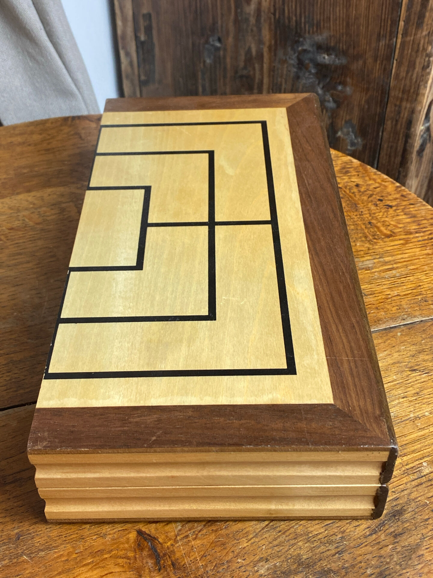 Jeu de backgammon en bois 