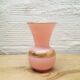Vase rose et or