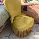 Velvet armchair