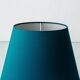 Vintage Royal Delft Ceramic Table Lamp, Rare Teal Delvert Glaze, New Lampshade