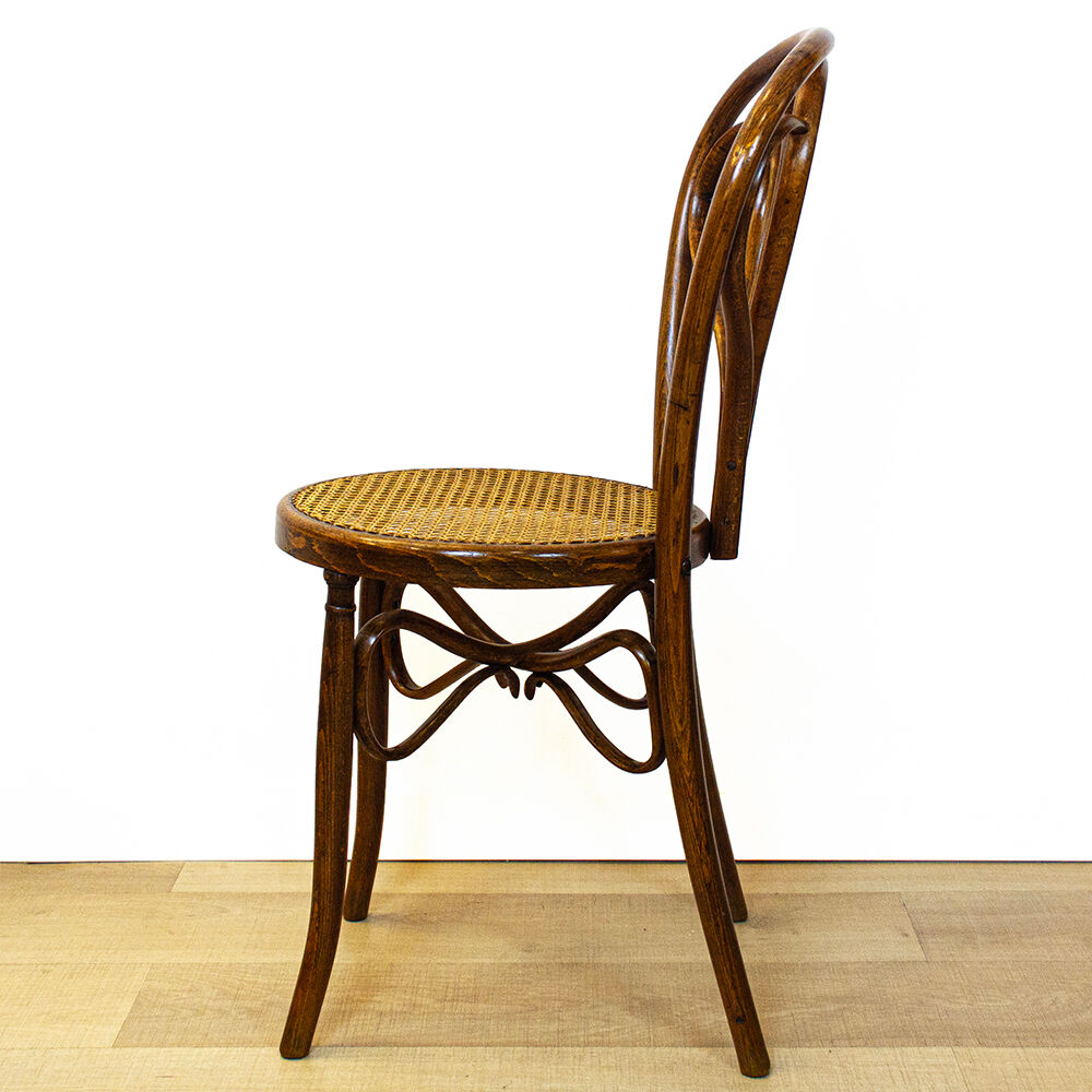 Antique Spanish Bentwood Chair in Oak by Ventura Feliu, 1890s, Set of 4