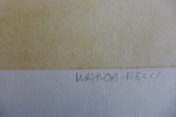 Marca-relli conrad, composition 1, 1977. original etching and aquatint