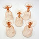 5 verres à pied - Rosaline Luminarc Arcoroc France - vintage années 80