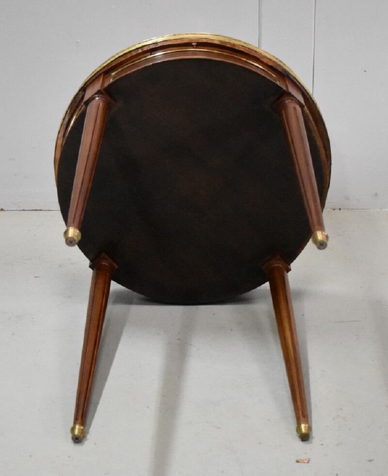 Table Bouillotte in mahogany, Louis XVI style - 20th century