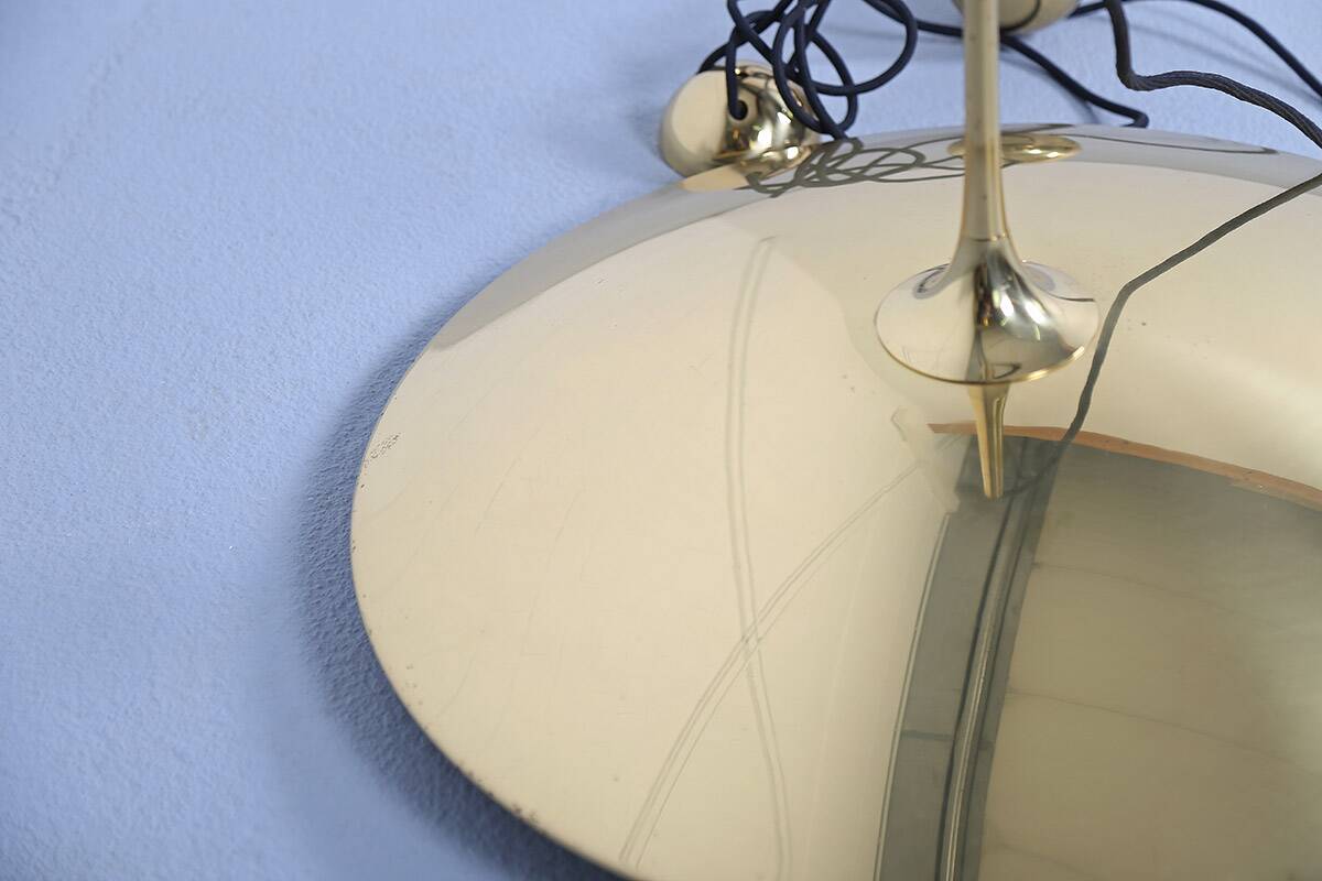 Onos 55 Pendant Light Counterweight Polished Brass by Florian Schulz