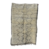 Vintage beni ourian moroccan wool rug