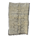 Vintage beni ourian moroccan wool rug