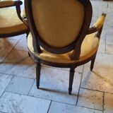 Pair of Louis XVI style armchairs