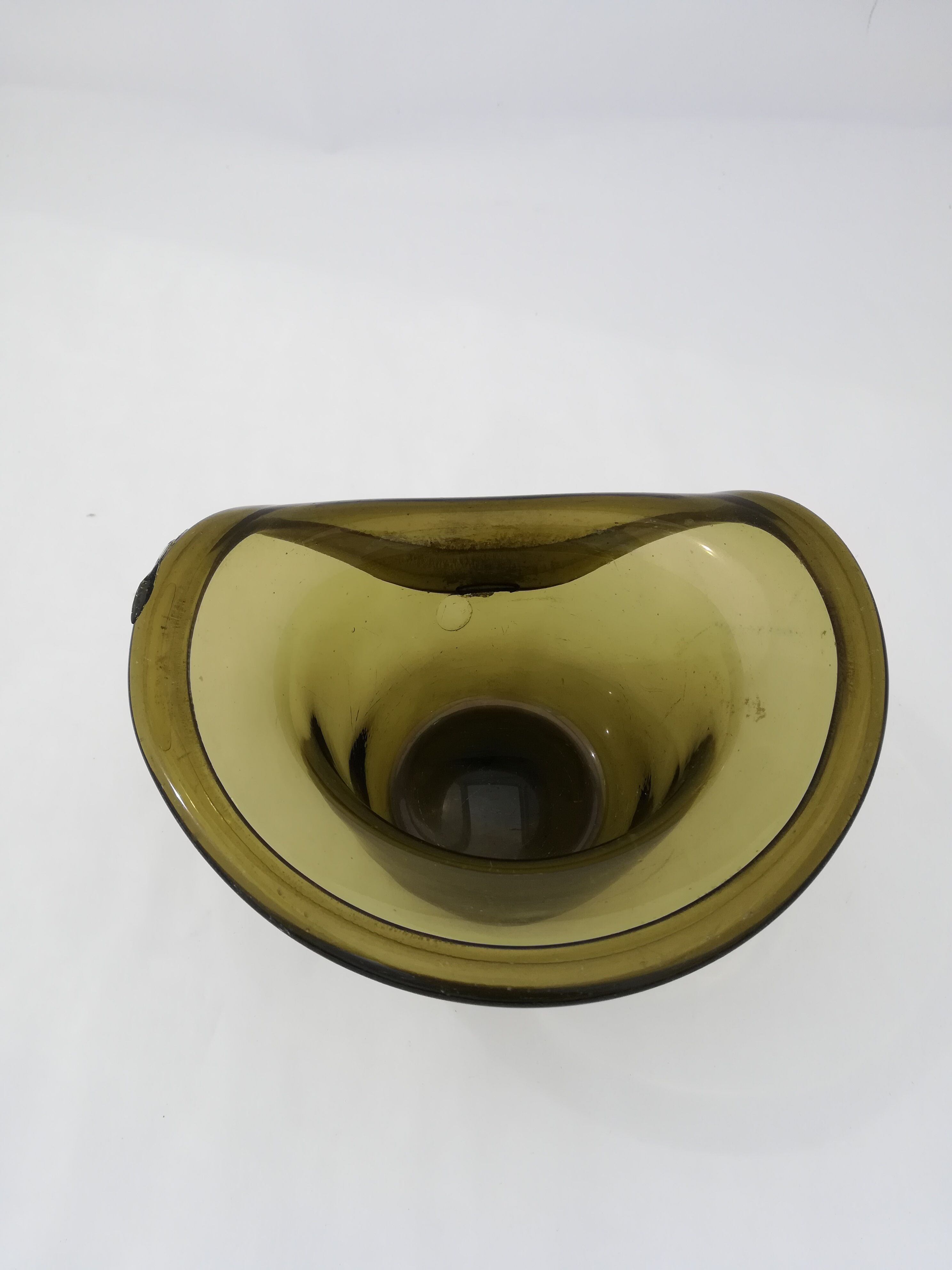 Empty blown glass pocket