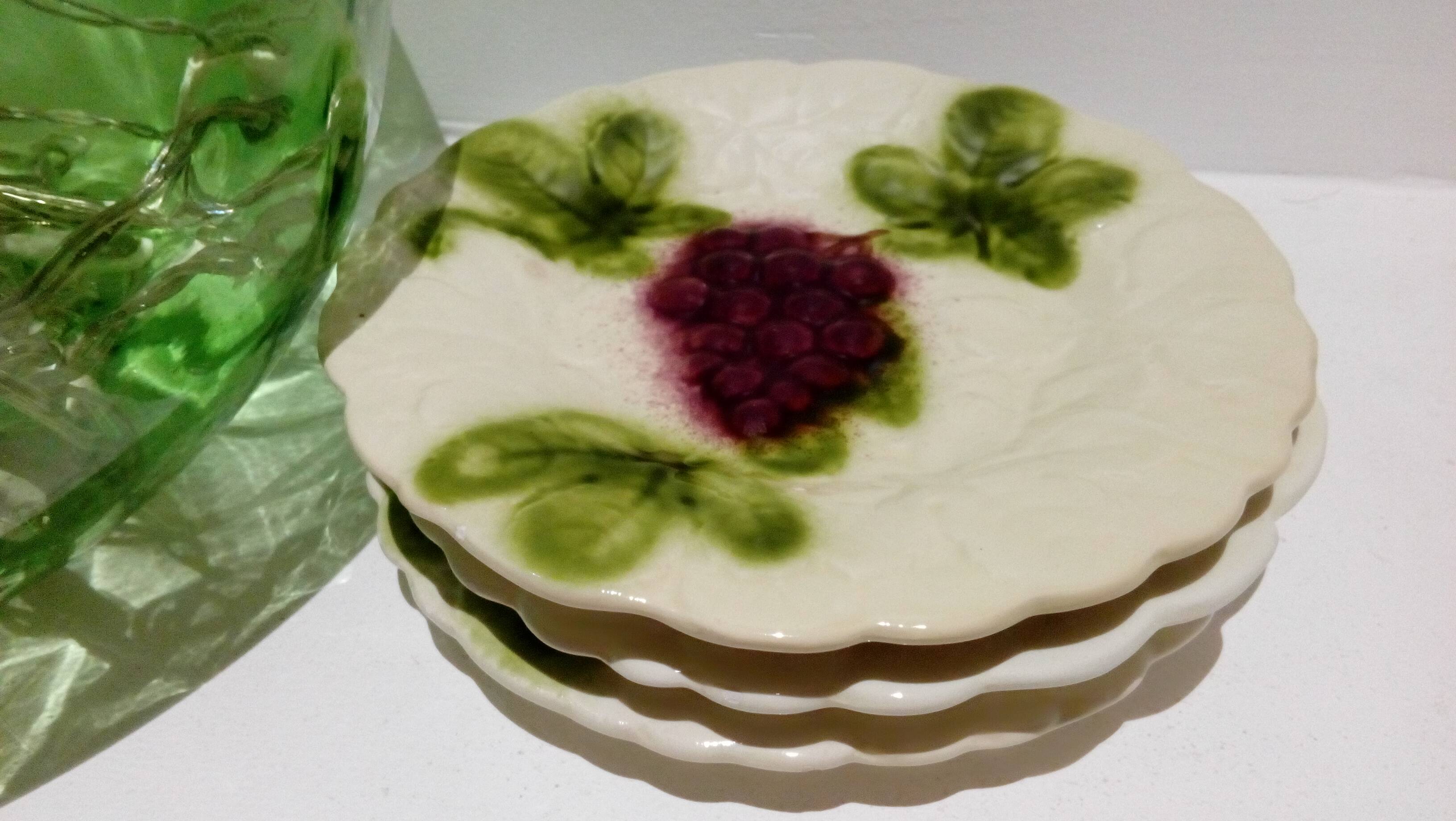 Trio of slurry dessert plates