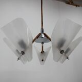 Mid-century chandelier by Drukov,  1960