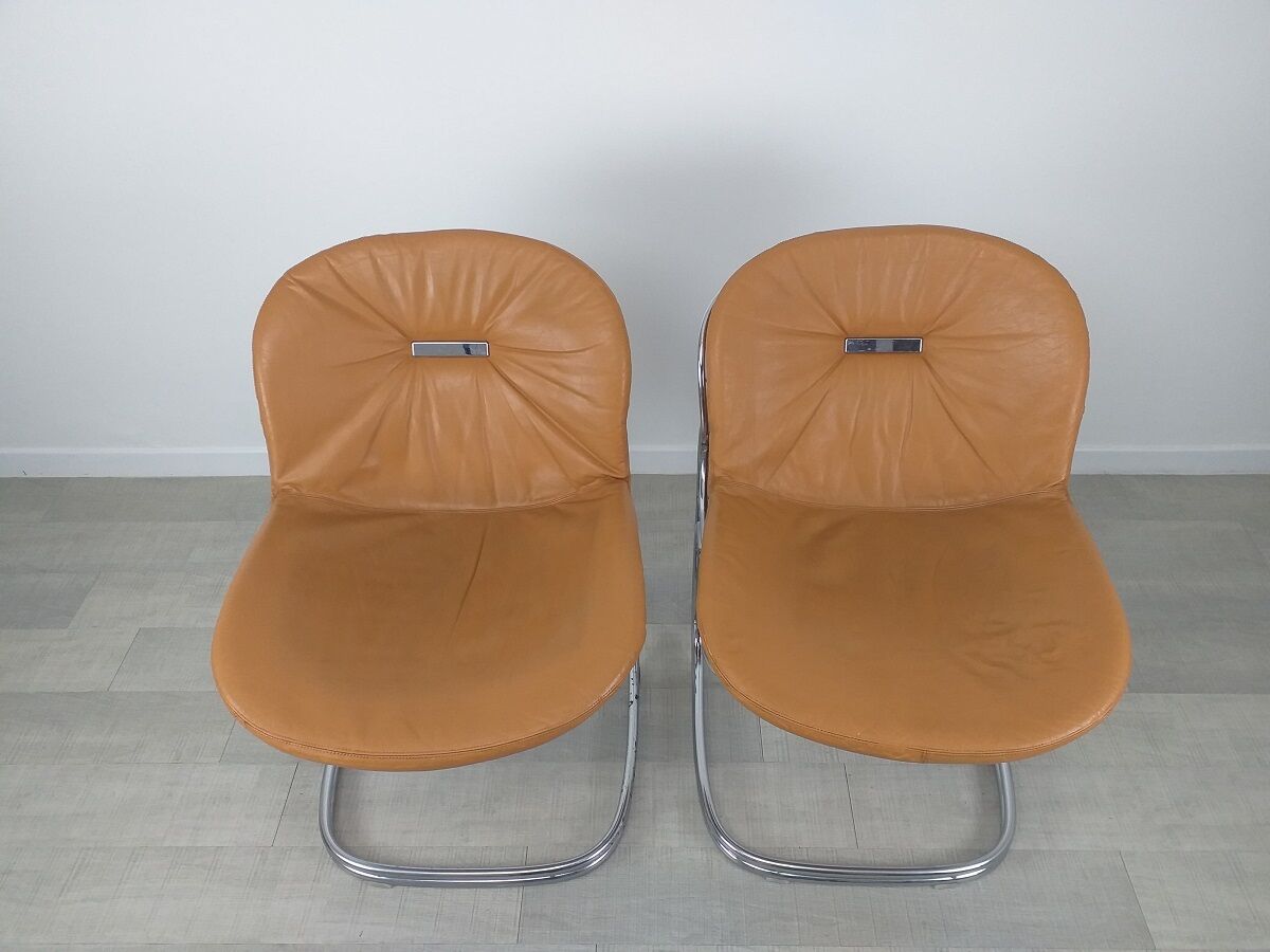 Chairs Sabrina design Gastone Rinaldi 70s Space Age