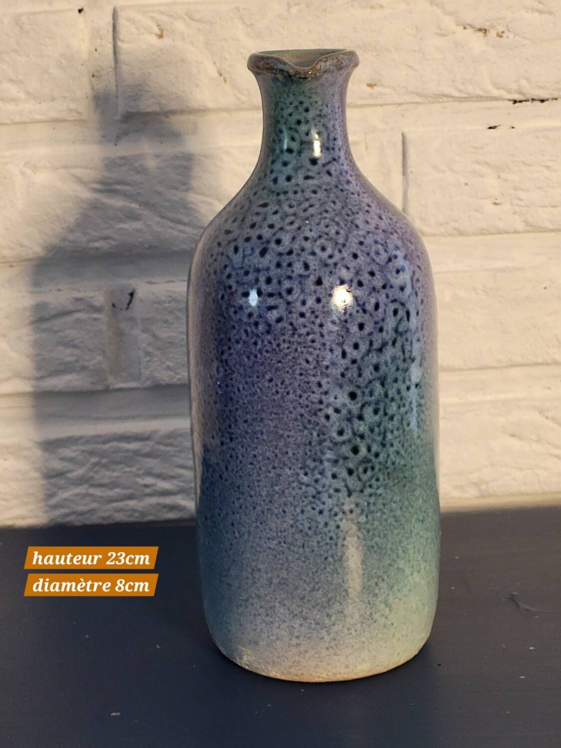 Blue carafe pitcher
