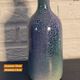 Blue carafe pitcher