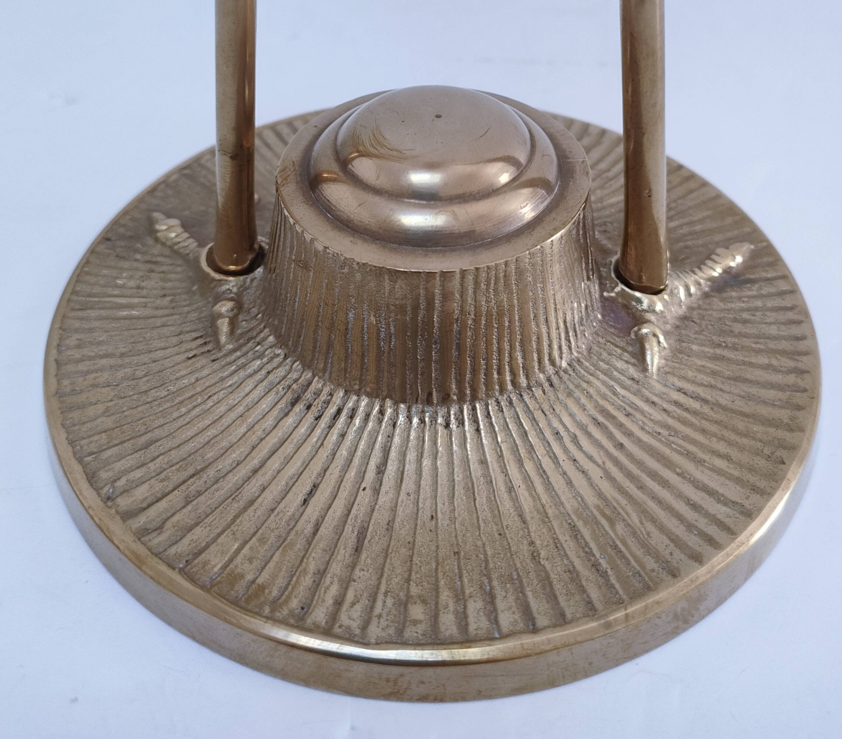 Two solid brass XL birds H. 48 cm