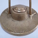 Two solid brass XL birds H. 48 cm