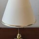 Pair of lamps in solid gold-plated brass