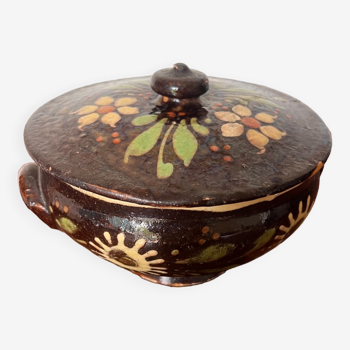 Soupière poterie terre cuite Alsace art populaire