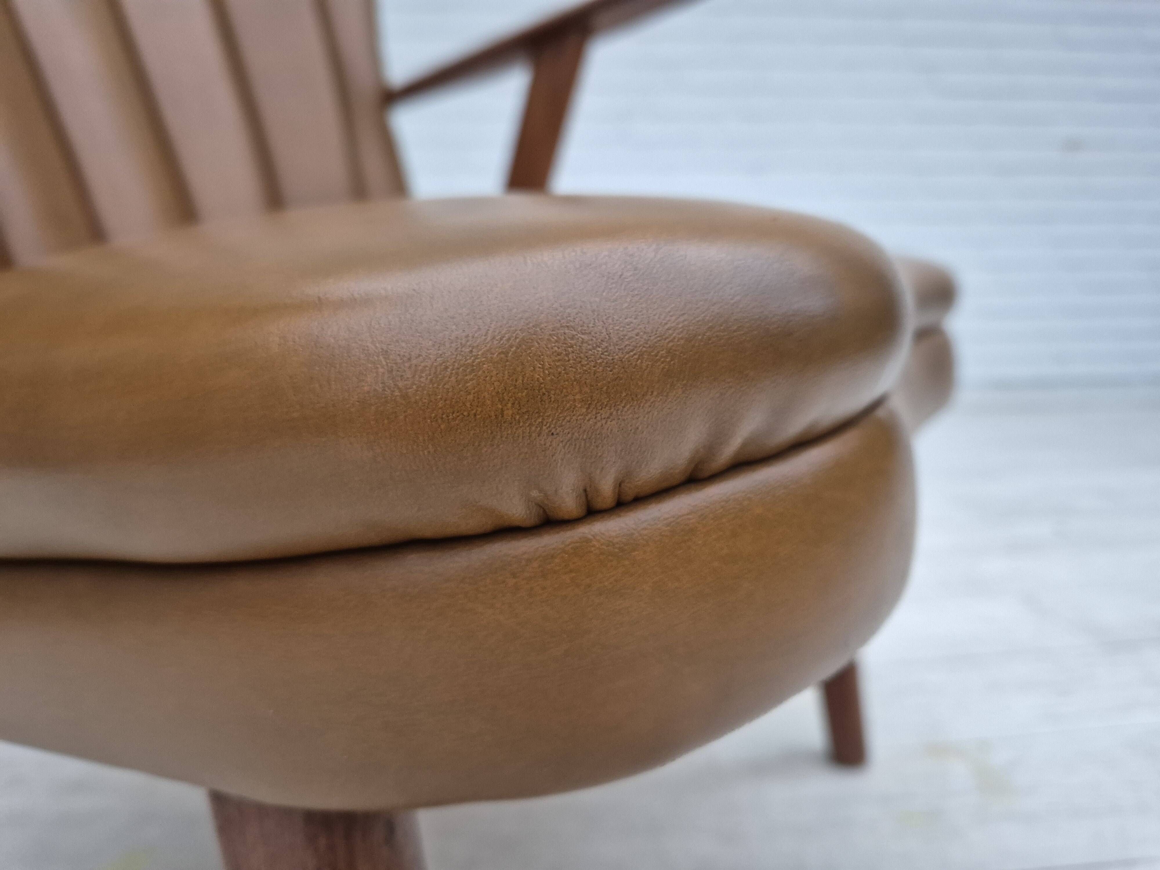 1960s, Danish design by Erhardsen & Andersen, armchair, original condition, teak wood.