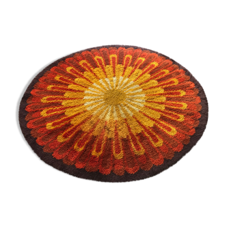 Round carpet desso vintage Annees 70