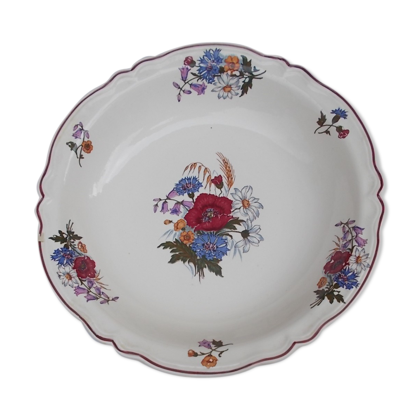 Round hollow plate diameter 32.5 Sarreguemines Agreste models