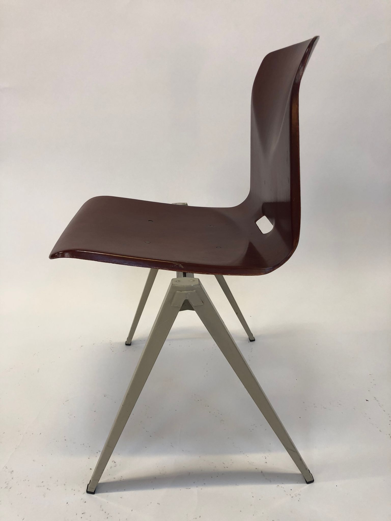 Lot of 4 vintage chairs Galvanitas S22 in the Netherlands
