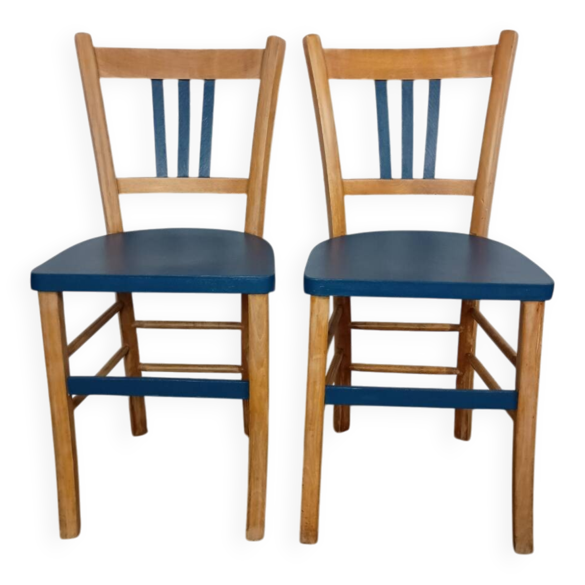 Two refurbished bistro chairs