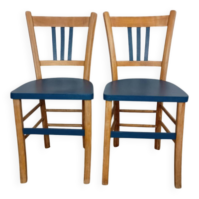 Deux chaises bistrot relookées