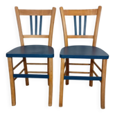 Deux chaises bistrot relookées