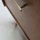 Small Scandinavian low sideboard 1960 vintage with tapered legs.