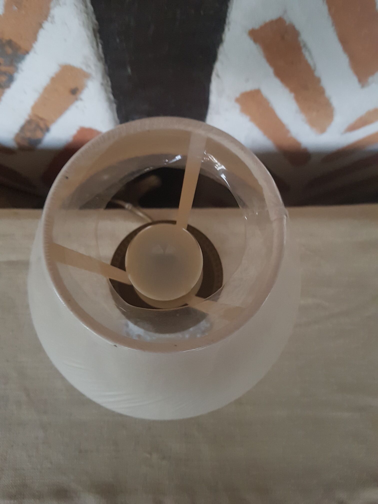 patinated foot bedside lamp