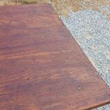 19th century farmhouse table with spindle legs, 225cm