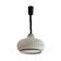 Vintage white glass suspension with a rise and fall system.