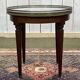 Louis XVI style bouillotte pedestal table from the 1950s