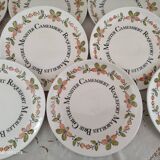 Set of 11 gien france cheese plates from the ma cuisine series