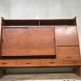 Maurice Pré high sideboard for Lieuvin in teak 1960