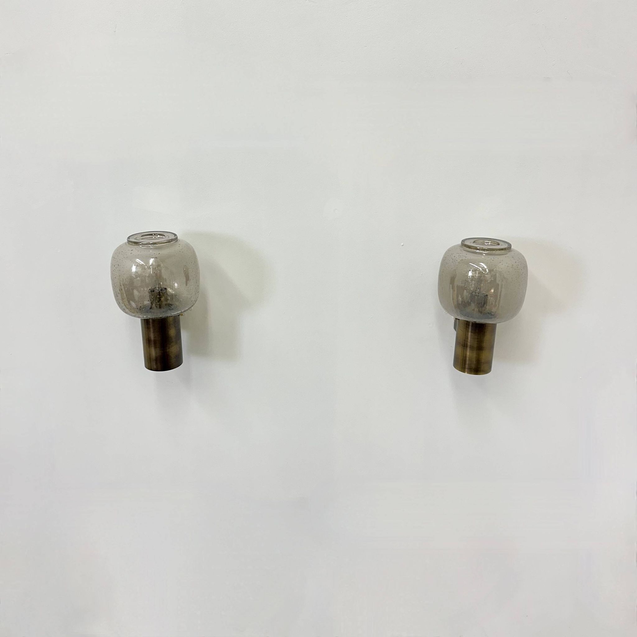 Limburg Glashutte wall lamps , 1970s
