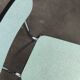 Lot de 3 chaises en formica chrome et vert clair
