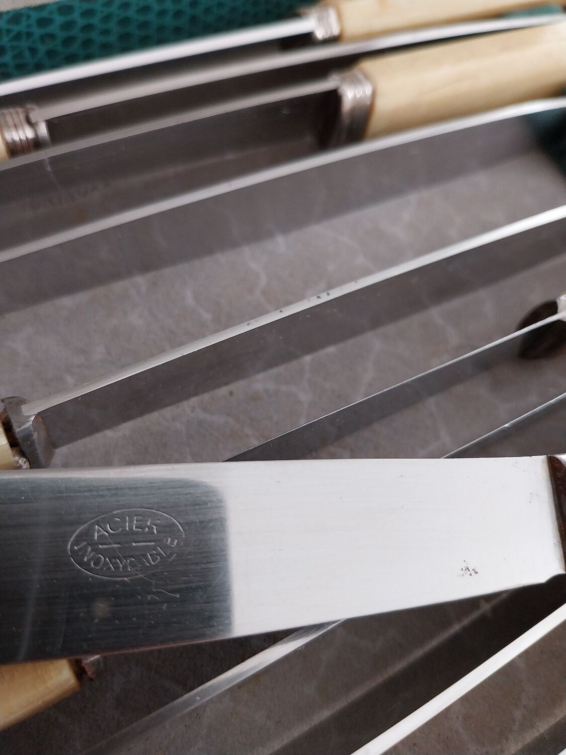 Old cheese knife set