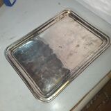 Antique silver-plated tray