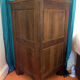 Meuble buffet d'angle vintage en bois