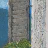 Guy Bardone: Window with Fruits, signed original lithograph.