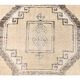 Vintage Beige Turkish Hand-Knotted Runner 83X348