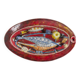 Carlo Zauli Italian Ceramic Decorative Wall Plate 1950s
