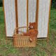 Paravent bois et tissu 4 panneaux
